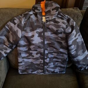 Carter's Gray Camouflage Raincoat